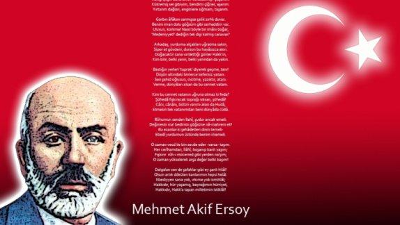 12 Mart İstiklal Marşının Kabulü Ve Mehmet Akif Ersoy´u Anma Günü Mesajı