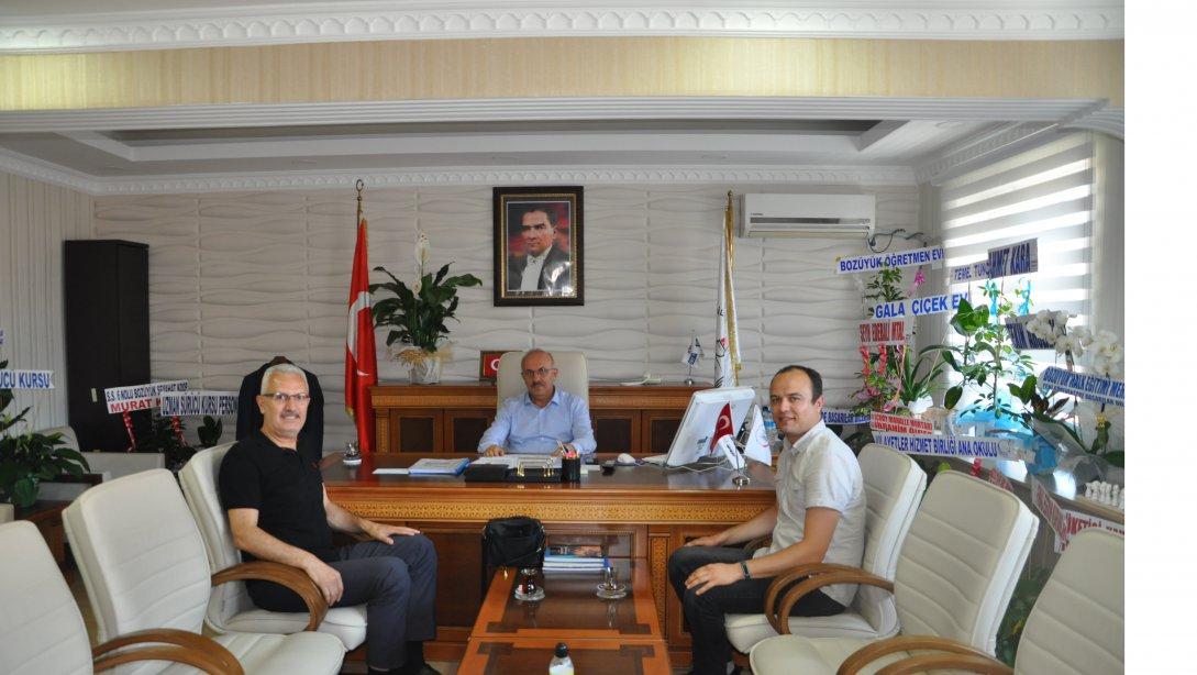 İlçe Milli Eğitim Müdürümüz Mahmut Demir'e hayırlı olsun ziyaretleri...